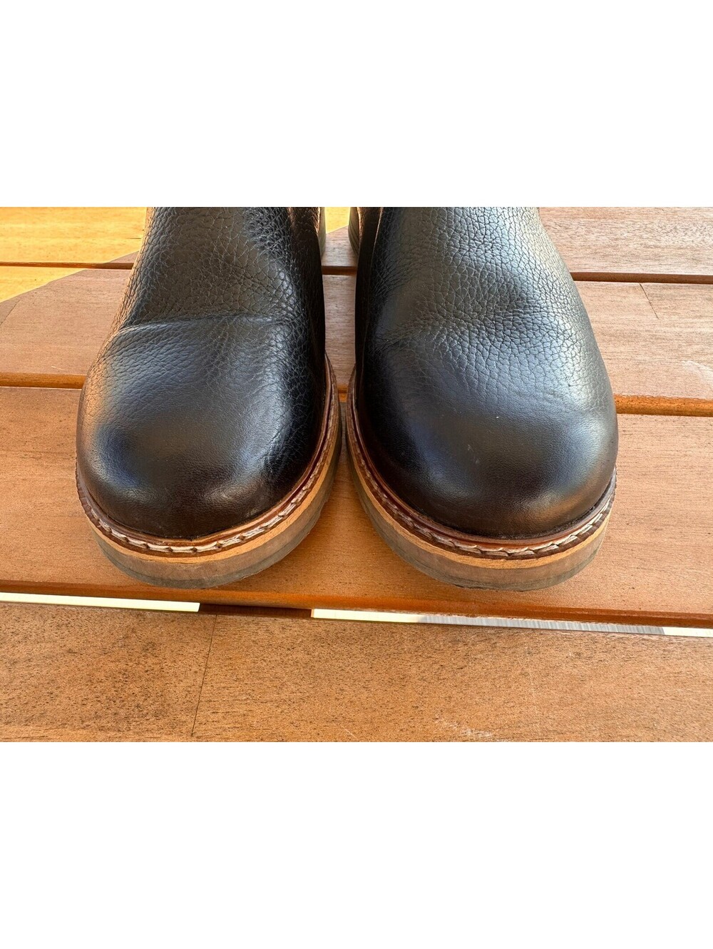 BullBoxer Bayley Ankle Boots Booties Black Leather Women’s 10 Made In Portugal - Picture 8 of 13